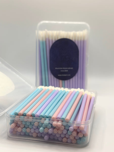 100PCS DISPOSABLE LIP BRUSH APPLICATORS LIP WAND LINT FREE