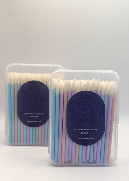 100PCS DISPOSABLE LIP BRUSH APPLICATORS LIP WAND LINT FREE